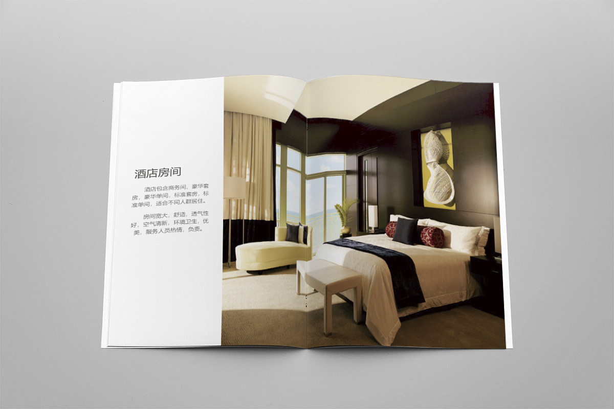 酒店产品宣传画册设计,五星级酒店宣传画册制作,宾馆宣传手册