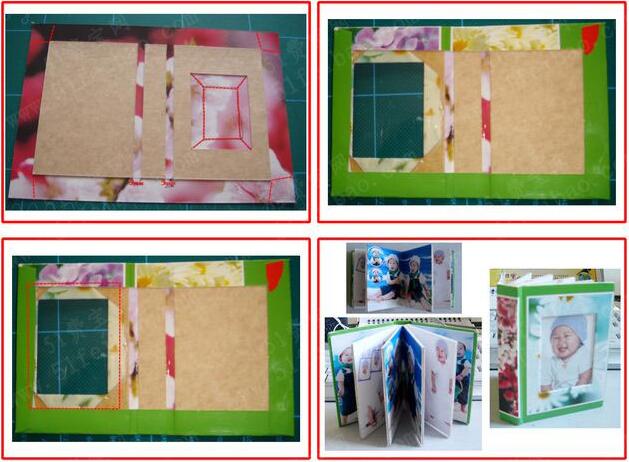 包装盒做成diy宝宝成长相册制作教程图片